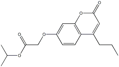 propan-2-yl 2-(2-oxo-4-propylchromen-7-yl)oxyacetate Struktur