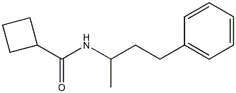 N-(4-phenylbutan-2-yl)cyclobutanecarboxamide Struktur