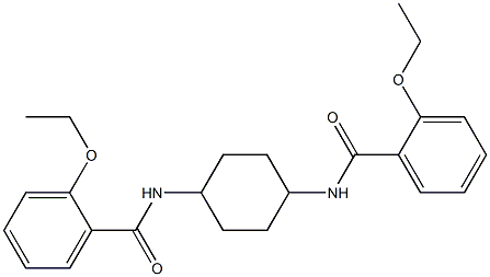 2-ethoxy-N-[4-[(2-ethoxybenzoyl)amino]cyclohexyl]benzamide Struktur