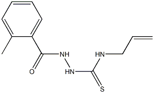 1-[(2-methylbenzoyl)amino]-3-prop-2-enylthiourea Struktur