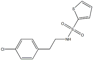 N-[2-(4-chlorophenyl)ethyl]thiophene-2-sulfonamide Struktur