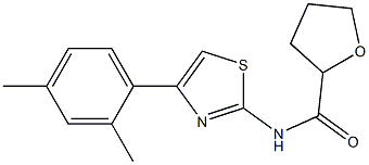 N-[4-(2,4-dimethylphenyl)-1,3-thiazol-2-yl]oxolane-2-carboxamide Struktur