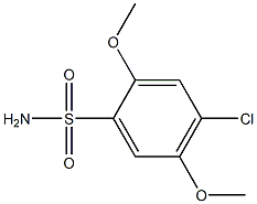 4-chloro-2,5-dimethoxybenzenesulfonamide Struktur