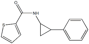 N-(2-phenylcyclopropyl)thiophene-2-carboxamide Struktur