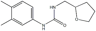 1-(3,4-dimethylphenyl)-3-(oxolan-2-ylmethyl)urea Struktur