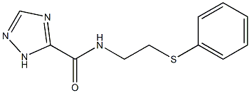 N-(2-phenylsulfanylethyl)-1H-1,2,4-triazole-5-carboxamide Struktur