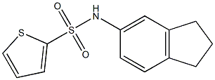 N-(2,3-dihydro-1H-inden-5-yl)thiophene-2-sulfonamide Struktur