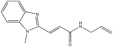 (E)-3-(1-methylbenzimidazol-2-yl)-N-prop-2-enylprop-2-enamide Struktur