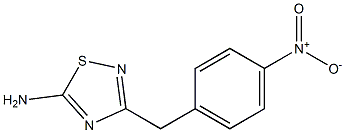 3-[(4-nitrophenyl)methyl]-1,2,4-thiadiazol-5-amine Struktur