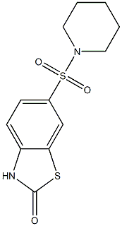 6-piperidin-1-ylsulfonyl-3H-1,3-benzothiazol-2-one Struktur