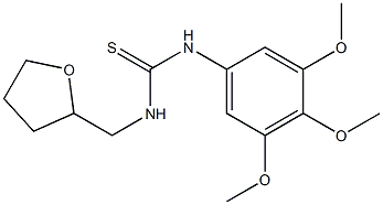 1-(oxolan-2-ylmethyl)-3-(3,4,5-trimethoxyphenyl)thiourea Struktur