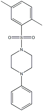 1-(2,5-dimethylphenyl)sulfonyl-4-phenylpiperazine Struktur