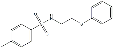 4-methyl-N-(2-phenylsulfanylethyl)benzenesulfonamide Struktur