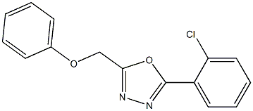 2-(2-chlorophenyl)-5-(phenoxymethyl)-1,3,4-oxadiazole Struktur