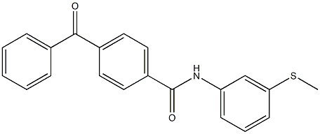 4-benzoyl-N-(3-methylsulfanylphenyl)benzamide Struktur