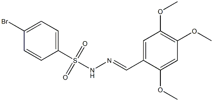 4-bromo-N-[(E)-(2,4,5-trimethoxyphenyl)methylideneamino]benzenesulfonamide Struktur