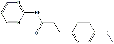 3-(4-methoxyphenyl)-N-pyrimidin-2-ylpropanamide Struktur