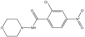 2-chloro-N-morpholin-4-yl-4-nitrobenzamide Struktur