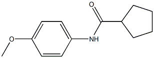 N-(4-methoxyphenyl)cyclopentanecarboxamide Struktur