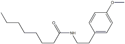 N-[2-(4-methoxyphenyl)ethyl]octanamide Struktur