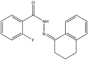 N-[(Z)-3,4-dihydro-2H-naphthalen-1-ylideneamino]-2-fluorobenzamide Struktur