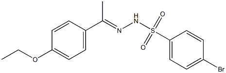 4-bromo-N-[(E)-1-(4-ethoxyphenyl)ethylideneamino]benzenesulfonamide Struktur