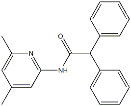 N-(4,6-dimethylpyridin-2-yl)-2,2-diphenylacetamide Struktur