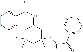 N-[(5-benzamido-1,3,3-trimethylcyclohexyl)methyl]benzamide Struktur