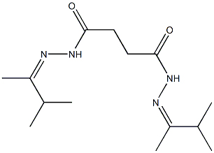 N,N'-bis[(Z)-3-methylbutan-2-ylideneamino]butanediamide Struktur