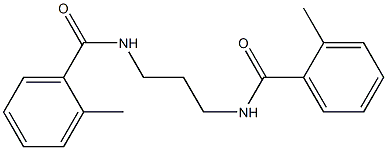 2-methyl-N-[3-[(2-methylbenzoyl)amino]propyl]benzamide Struktur