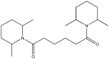 1,6-bis(2,6-dimethylpiperidin-1-yl)hexane-1,6-dione Struktur