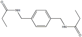 N-[[4-[(propanoylamino)methyl]phenyl]methyl]propanamide Struktur