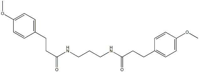 3-(4-methoxyphenyl)-N-[3-[3-(4-methoxyphenyl)propanoylamino]propyl]propanamide Struktur