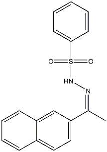 N-[(Z)-1-naphthalen-2-ylethylideneamino]benzenesulfonamide Struktur