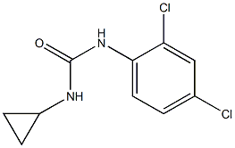 1-cyclopropyl-3-(2,4-dichlorophenyl)urea Struktur