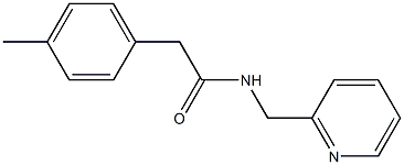 2-(4-methylphenyl)-N-(pyridin-2-ylmethyl)acetamide Struktur