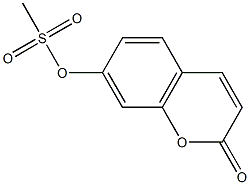 (2-oxochromen-7-yl) methanesulfonate Struktur