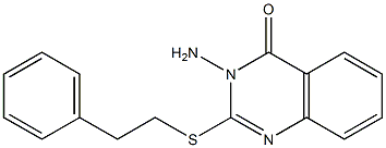 3-amino-2-(2-phenylethylsulfanyl)quinazolin-4-one Struktur