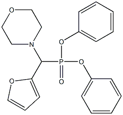 4-[diphenylphosphoryl(furan-2-yl)methyl]morpholine Struktur