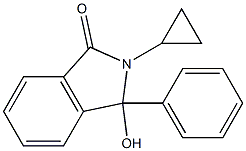 2-cyclopropyl-3-hydroxy-3-phenylisoindol-1-one Struktur