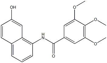 N-(7-hydroxynaphthalen-1-yl)-3,4,5-trimethoxybenzamide Struktur