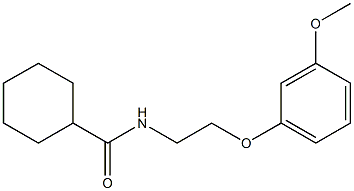 N-[2-(3-methoxyphenoxy)ethyl]cyclohexanecarboxamide Struktur