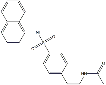 N-[2-[4-(naphthalen-1-ylsulfamoyl)phenyl]ethyl]acetamide Struktur