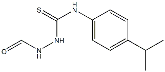 N-[(4-propan-2-ylphenyl)carbamothioylamino]formamide Struktur