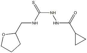 1-(cyclopropanecarbonylamino)-3-(oxolan-2-ylmethyl)thiourea Struktur