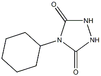 4-cyclohexyl-1,2,4-triazolidine-3,5-dione Struktur