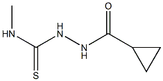 1-(cyclopropanecarbonylamino)-3-methylthiourea Struktur