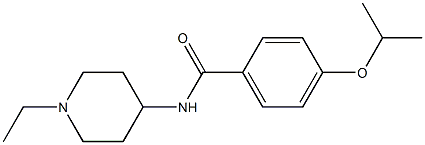 N-(1-ethylpiperidin-4-yl)-4-propan-2-yloxybenzamide Struktur