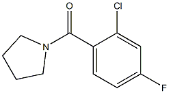 (2-chloro-4-fluorophenyl)-pyrrolidin-1-ylmethanone Struktur