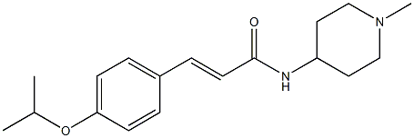 (E)-N-(1-methylpiperidin-4-yl)-3-(4-propan-2-yloxyphenyl)prop-2-enamide Struktur